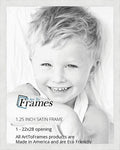22x28 in White Picture Frame - Satin White 1.25 in Wide