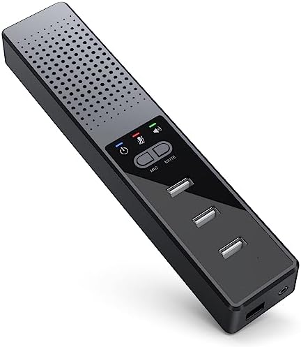 3-in-1 USB Speaker with Mic - Enhanced Voice Pickup