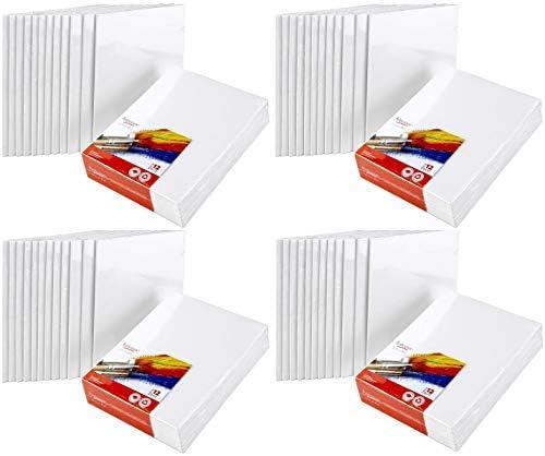 Artlicious Canvases for Painting - 48 Pack of 8 x 10 Inch Boards