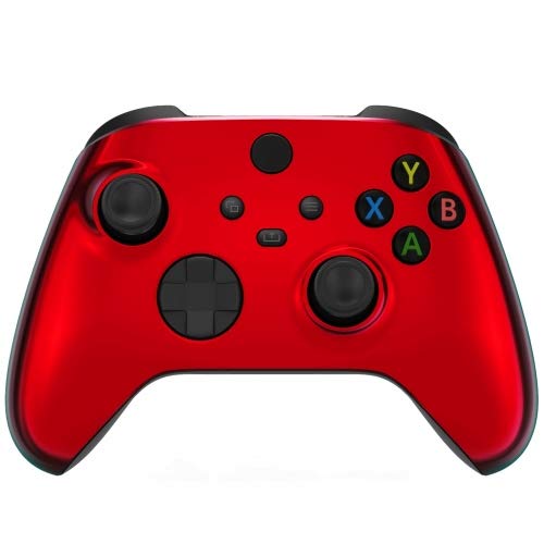 Custom Wireless Controller for Xbox One S/X - Chrome Red Design