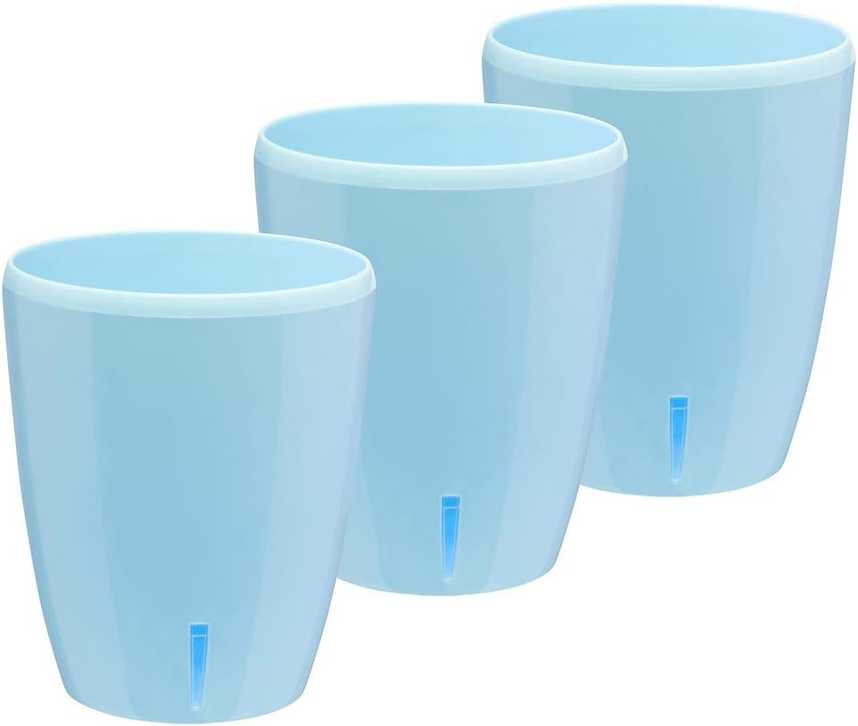 Santino Self Watering Pots for Orchids - Set of 3 in Blue