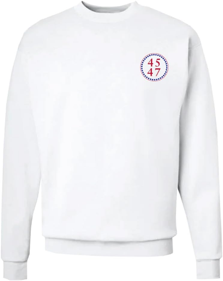 Trump 45-47 Flag Crew Neck - Patriotic Style