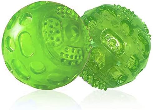 Indestructible Squeaky Dog Balls for Aggressive Chewers