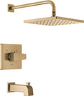 Delta Faucet Modern Raincan Shower Trim Kit in Gold Finish
