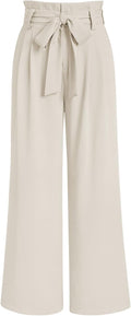 Wide Leg Dress Pants Paperbag High Waisted Trousers