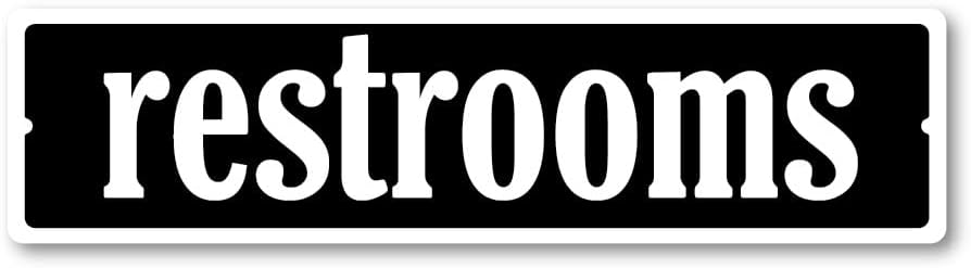 GRX1506 Indoor/Outdoor Plastic Sign for Restrooms - Large Size