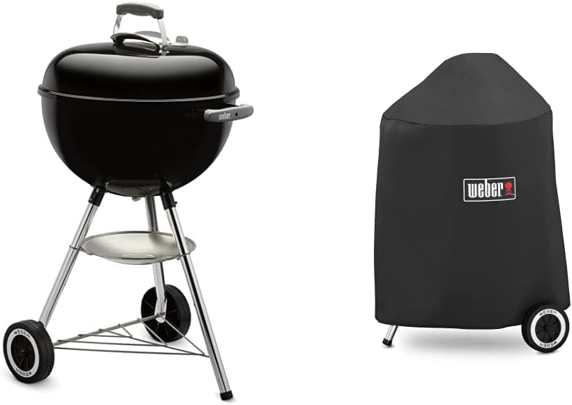 Weber 18in Original Kettle Charcoal Grill with Cover, Black