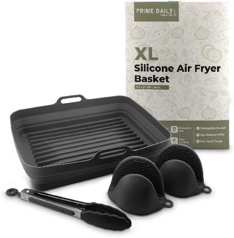 XL Reusable Silicone Air Fryer Liners - Non-Stick & Durable