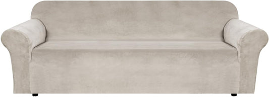 H.VERSAILTEX Stretch Velvet Sofa Covers for Large Couches