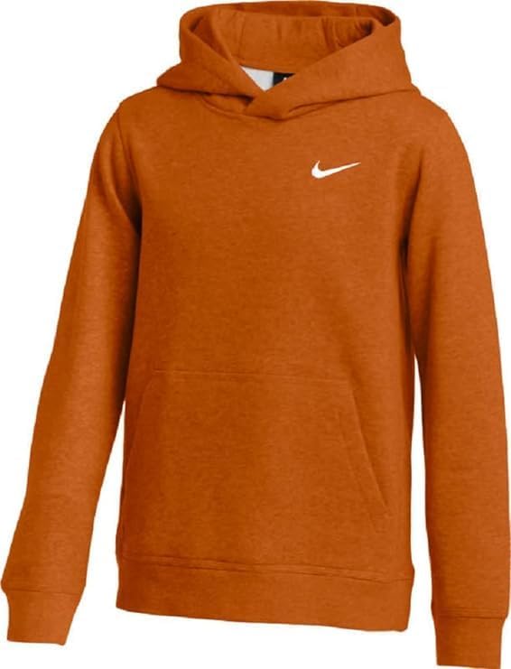 Nike Youth Orange Fleece Hoodie - Small