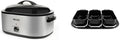 AROMA 22Qt Roaster Oven and Buffet Tray Bundle - Versatile Holiday