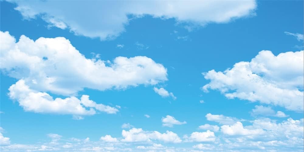 Yeele 20x10ft Blue Sky White Cloud Backdrop for Photography