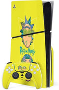 Skinit Rick and Morty PS5 Slim Disk Bundle Skin - Vibrant Portal Eyes