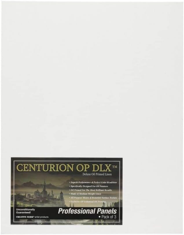 Centurion Deluxe Oil Primed Linen Canvas Panels - 22x28 Size