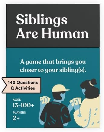 Siblings Are Human Card Game for Bonding & Communication