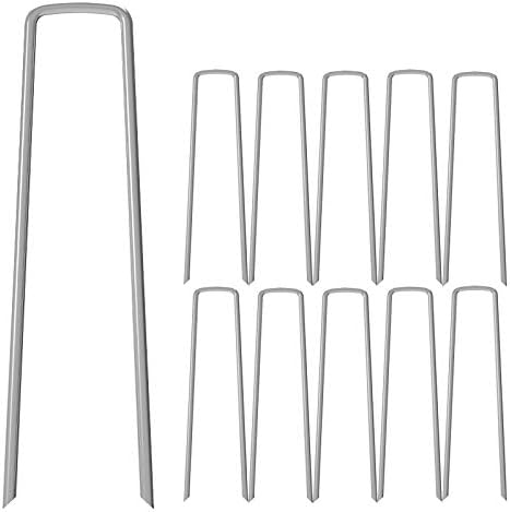 MySit 12 Inch Garden Stakes Pins for Landscape and Yard Use