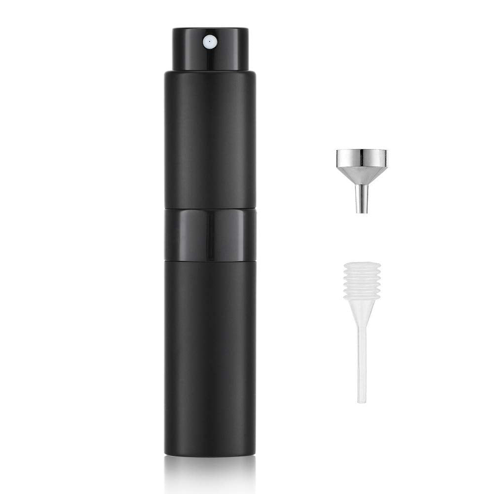 Matte Black LISAPACK Travel Perfume Atomizer