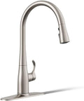 KOHLER Simplice 596-VS Pull Down Kitchen Faucet - High-Arch, 3-Spray