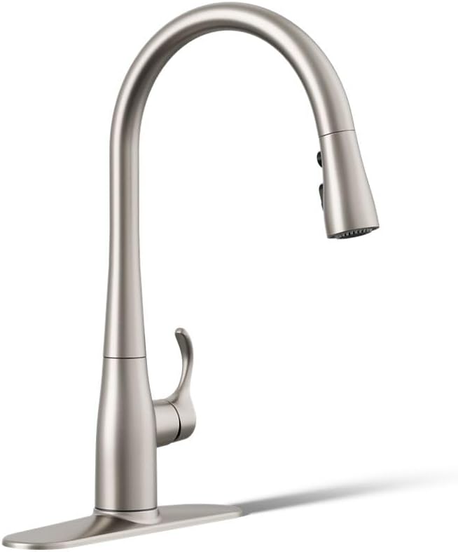 KOHLER 596-VS Simplice Kitchen Sink Faucet with Pull Down Sprayer