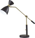 Oscar Adjustable Desk Lamp: Mid-Century Modern Style in Black