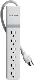 Belkin 6-Outlet Surge Protector Power Strip - 720 Joules Protection