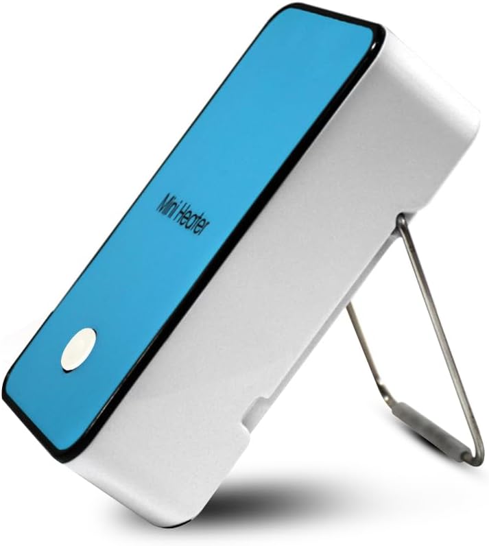 Compact Blue Electric Heater - Stay Cozy Anywhere