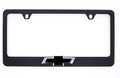 Chevy Metal Black License Plate Frame with 3D Bowtie Emblem