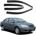 Tape-On Window Visors 4-Piece for 2003-2008 Corolla - Smoke Wind