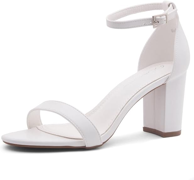 Shoe Land Womens Madeline Open Toe Ankle Strap Dress Sandals