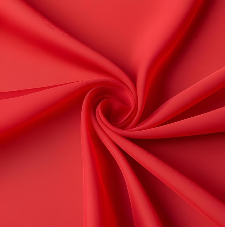 Chiffon Fabric by New Star Fabrics - 60in Wide, 10 Yards Red