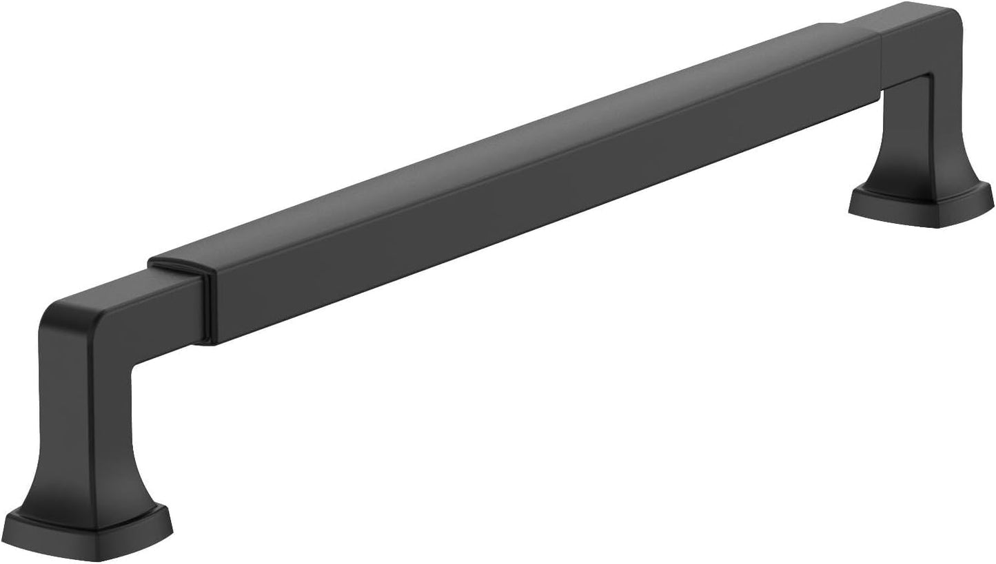 Matte Black Appliance Pull for Cabinets and Furniture by Amerock