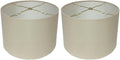 Shallow Drum Hardback Lamp Shade, 15 x 16 x 10 in - Classic Beige