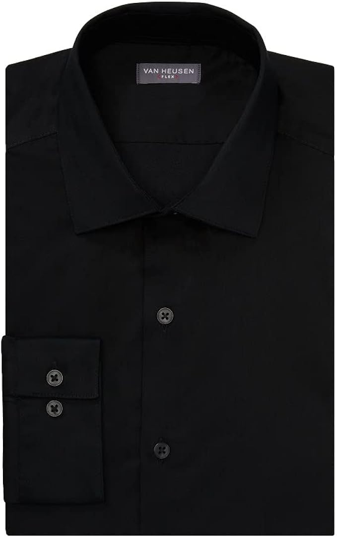 Van Heusen Men's Dress Shirt Slim Fit Ultra Wrinkle Free Flex Collar