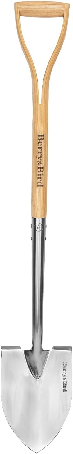 Berry&Bird Round Point Gardening Shovel for All Gardeners
