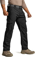 CQR Men's Flex Ripstop Tactical Pants - Water Resistant (Style LDCB)