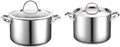 Cooks Standard 6-Quart & 8-Quart Stainless Steel Stockpots - Even Heat