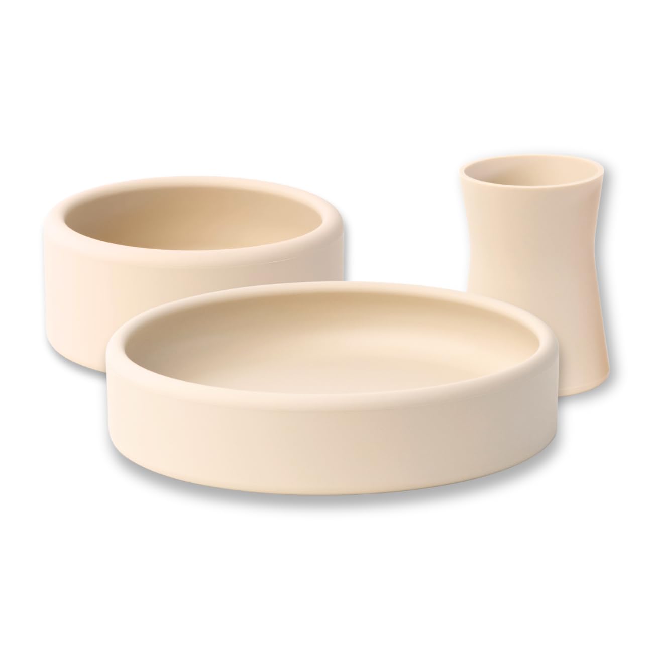 Silicone Plate, Bowl & Cup Set for Babies - Weaning Made Easy