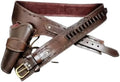 Western Leather Cowboy Gun Belt & Holster - Adjustable Vintage Style
