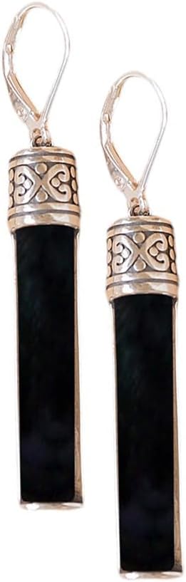 Handmade Bottoms Up Earrings with Recycled Vintage Glass Design
