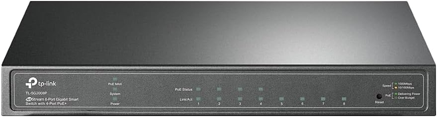 TP-Link TL-SG2008P 8 Port Gigabit Smart Managed PoE Switch
