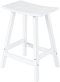 Malibu 24 Inch Outdoor Bar Stools for All Weather Use
