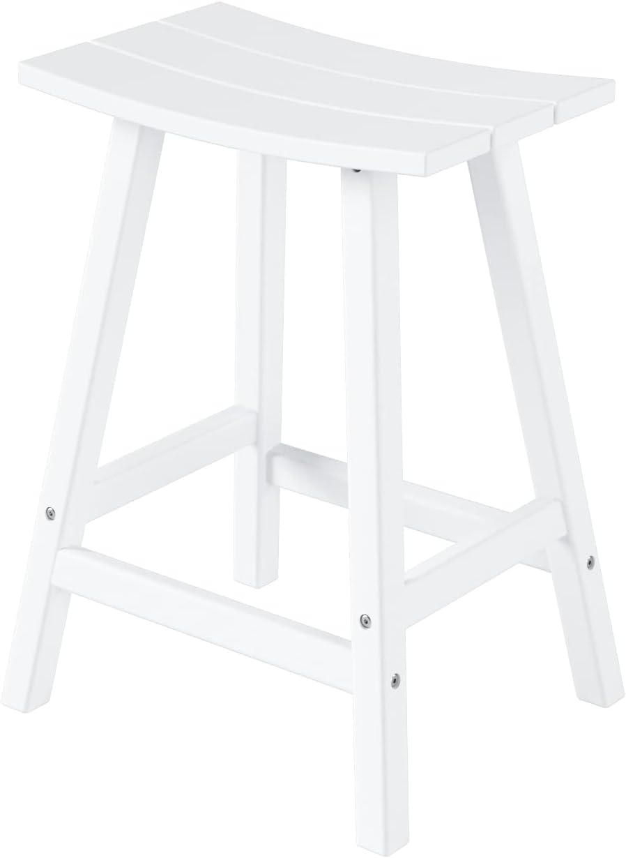 Malibu 24 Inch Outdoor Bar Stools for All Weather Use