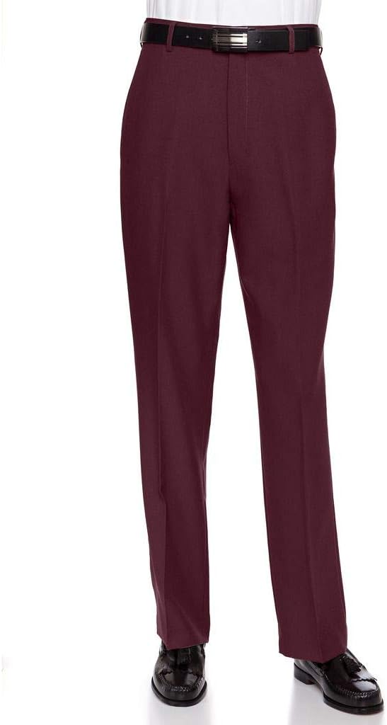 Men's Flat Front Dress Pants Modern Fit for Every Day Wear