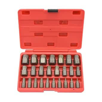 NEIKO Hex-Head Multispline Screw Extractor Set for Tough Jobs