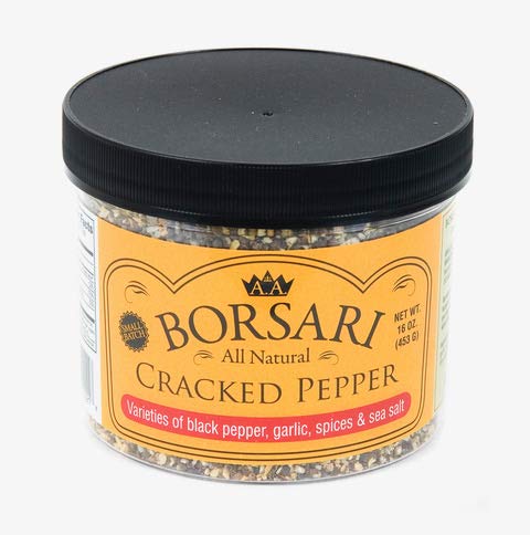 Borsari Cracked Pepper Seasoning Blend for Gourmet Cooking