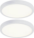 10 Inch LED Flush Mount Ceiling Light - Slim Dimmable 2 Pack