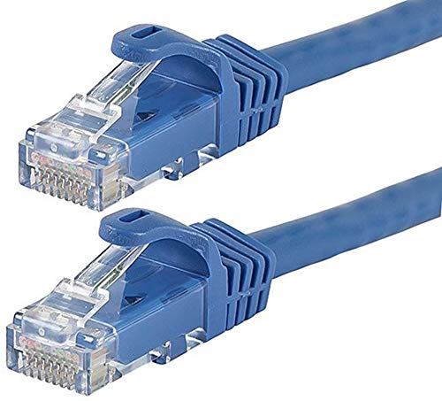 Monoprice Cat6 7ft Blue Ethernet Cable - 12 Pack of Snagless Cables