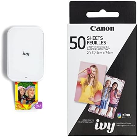 Canon IVY 2 Mini Photo Printer for iOS & Android Devices