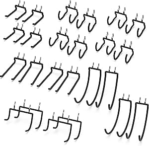 HUHOLE Pegboard Drill Holder Set for Ultimate Tool Organization