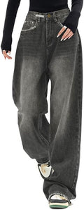EMMIOL Jeans for Women Wide Leg Baggy High Waist Cargo Pants - Vintage